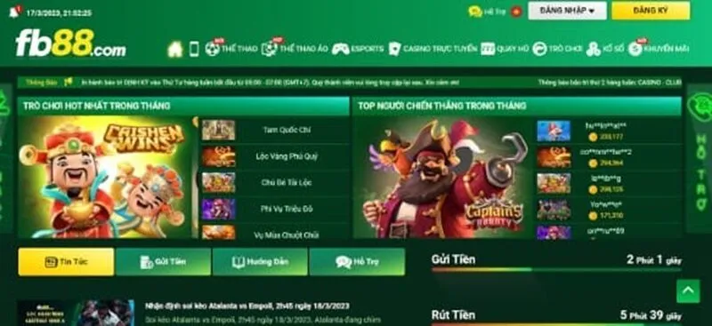 Khi đăng nhập thành công, người chơi có thể sử dụng được tất cả các chương trình khuyến mãi